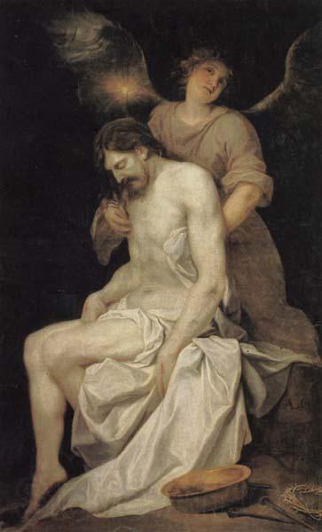 Cano, Alonso The Dead Christ Supported by an Angel Spain oil painting art